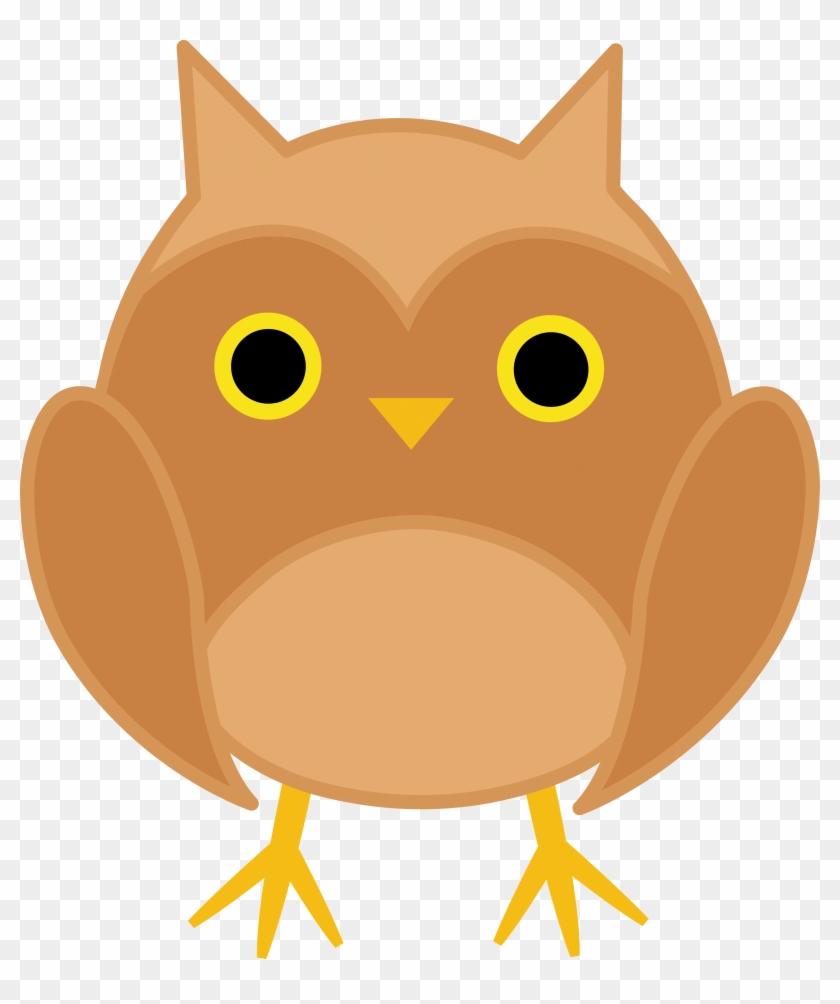 Cute Owl Clipart Brown - Kawaii Cute Owl #989626