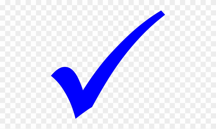 Check Mark Computer Icons Clip Art - Blue Check Mark Png #989650