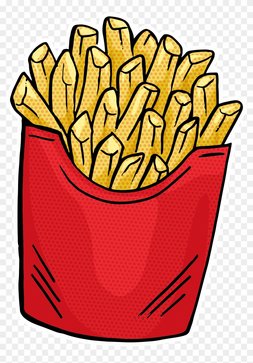 French Fries Fast Food Hamburger Junk Food - Food Vector Png #989654