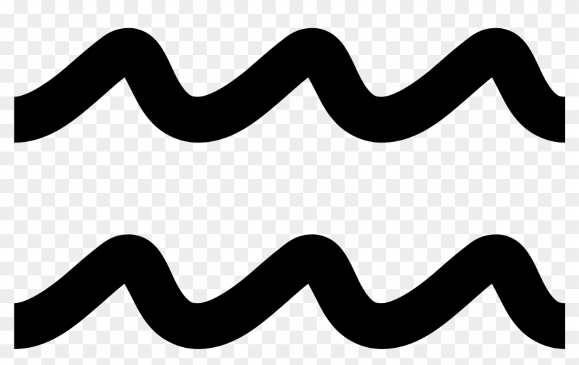 There Are Two Identical Smooth And Wavy Horizontal - Aquarius Png #989686