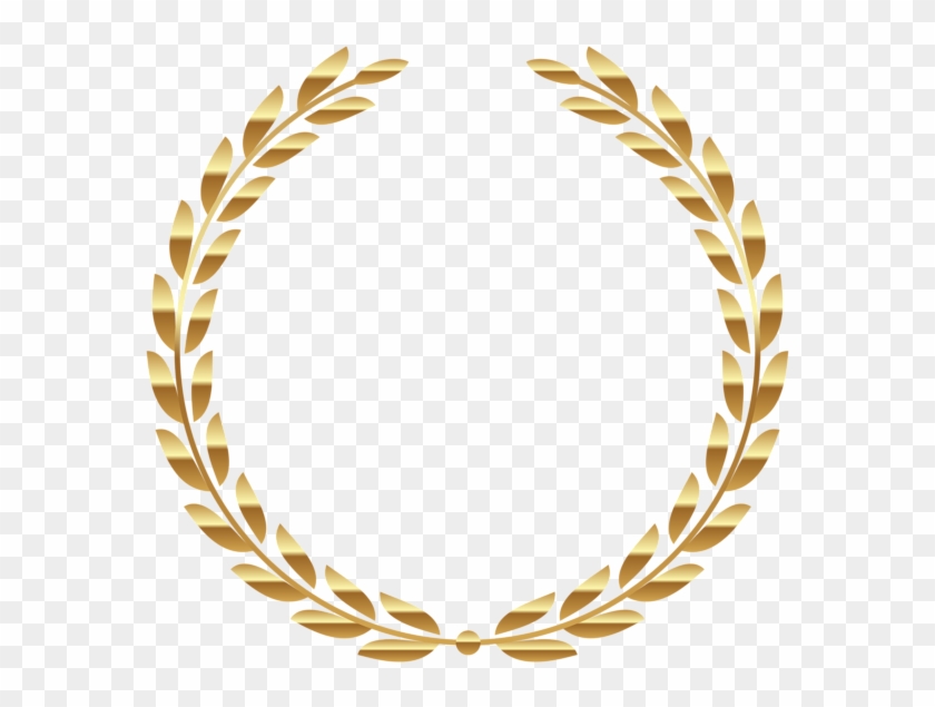 Transparent Gold Wreath Png Clipart Picture - Gold Laurel Leaf Png #989841