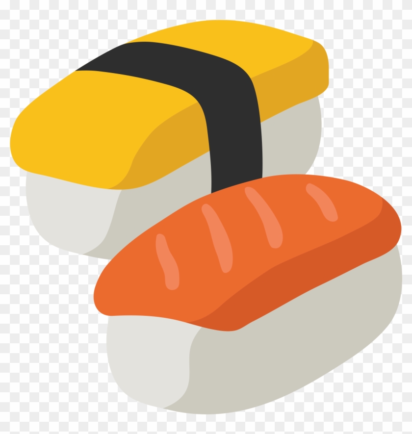 Sushi Emoji Hamburger Fried Chicken Fast Food - Sushi Emoji Png #989878