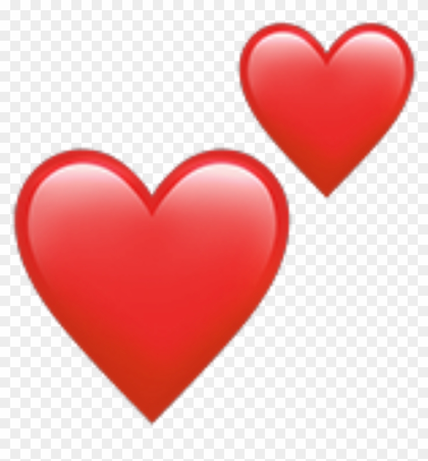 Red Heart Redheart Emoji Heartemoji Redemoji Apple - Heart Emoji Apple Transparent #989922
