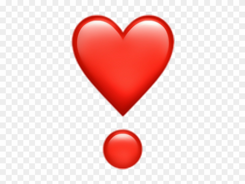 Heart Emoji Heartemoji Iphone - Heart Exclamation Point Emoji #989944