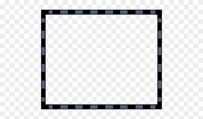 Black And Blue Rectangular Border Vector Illustration - Black Borders #989992