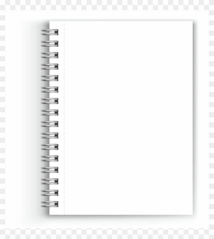 Paper Notebook White Black Font - Notebook #990008