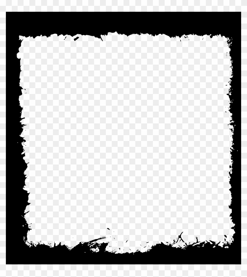 Square Black Frame Png - Grunge Frame Clip Art #990044