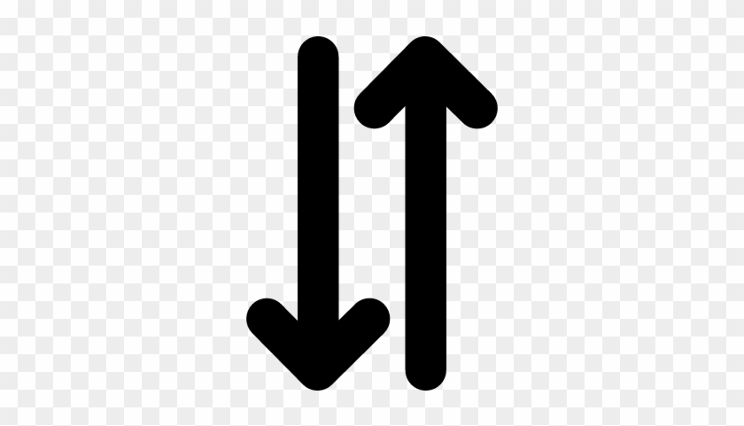 Two Opposite Up And Down Arrows Side By Side Vector - Arrows Up And Down #990052