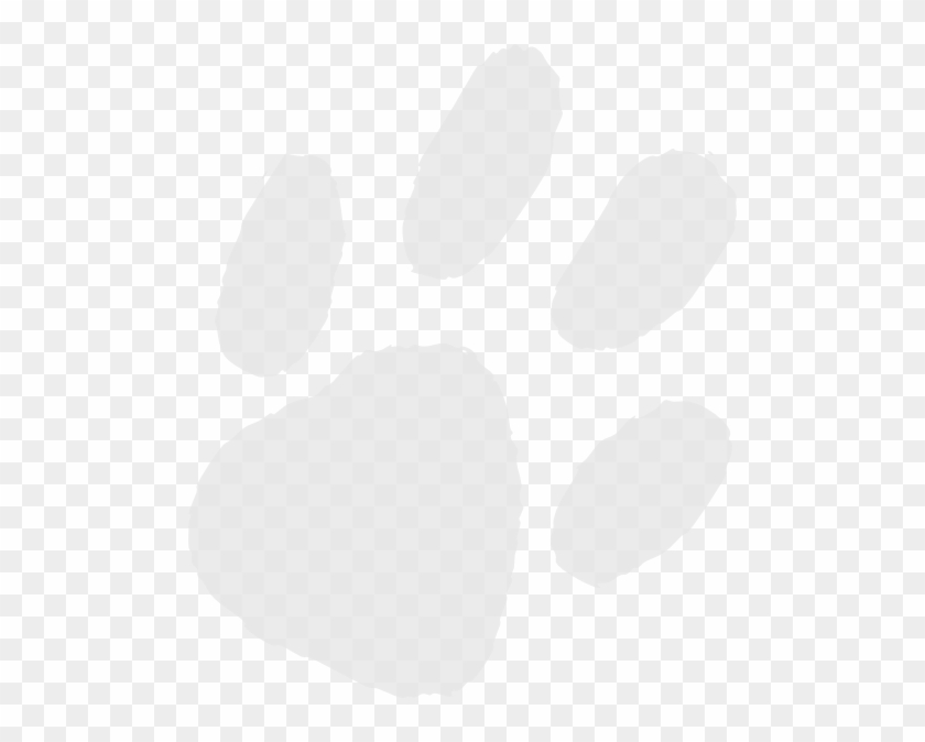 Almost Transparent Paw Print Clip Art At Clker - Paw Print Clipart Transparent #990110