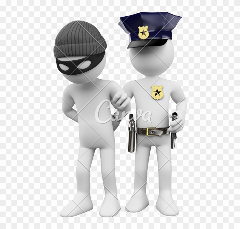 3d Police And Thief - Police Catch Thief Cartoon #990114