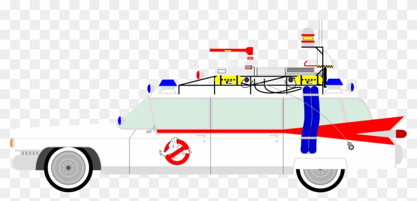 Ghostbusters Ecto-1 Ambulance Clipart - Ghostbusters #990330