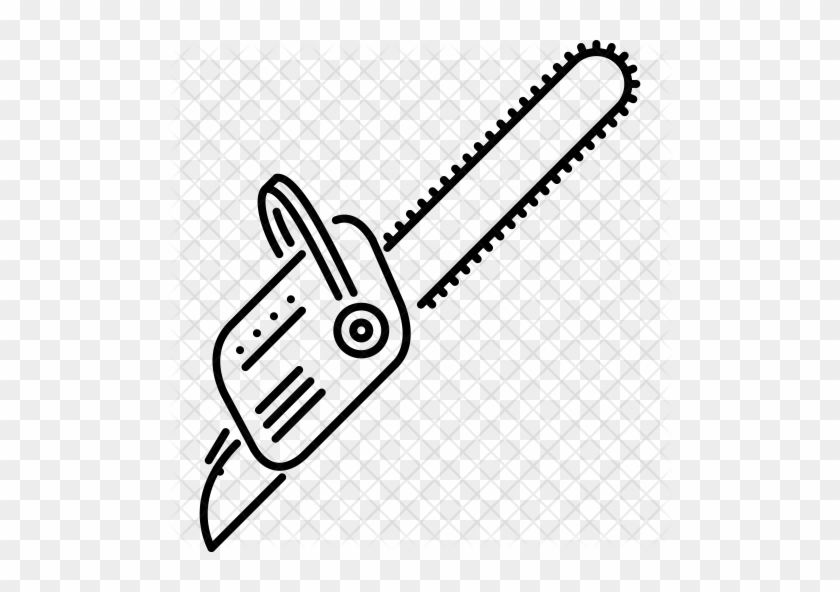Chainsaw Icon - Chainsaw Drawing #990494
