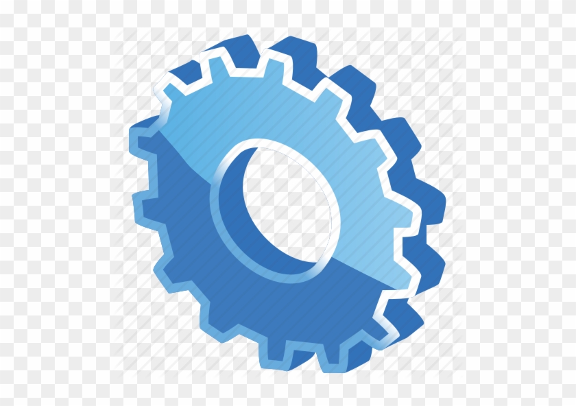 Gear, Building Tools, Mechanical, Engineering Png Image - 3d Blue Gear Png #990535