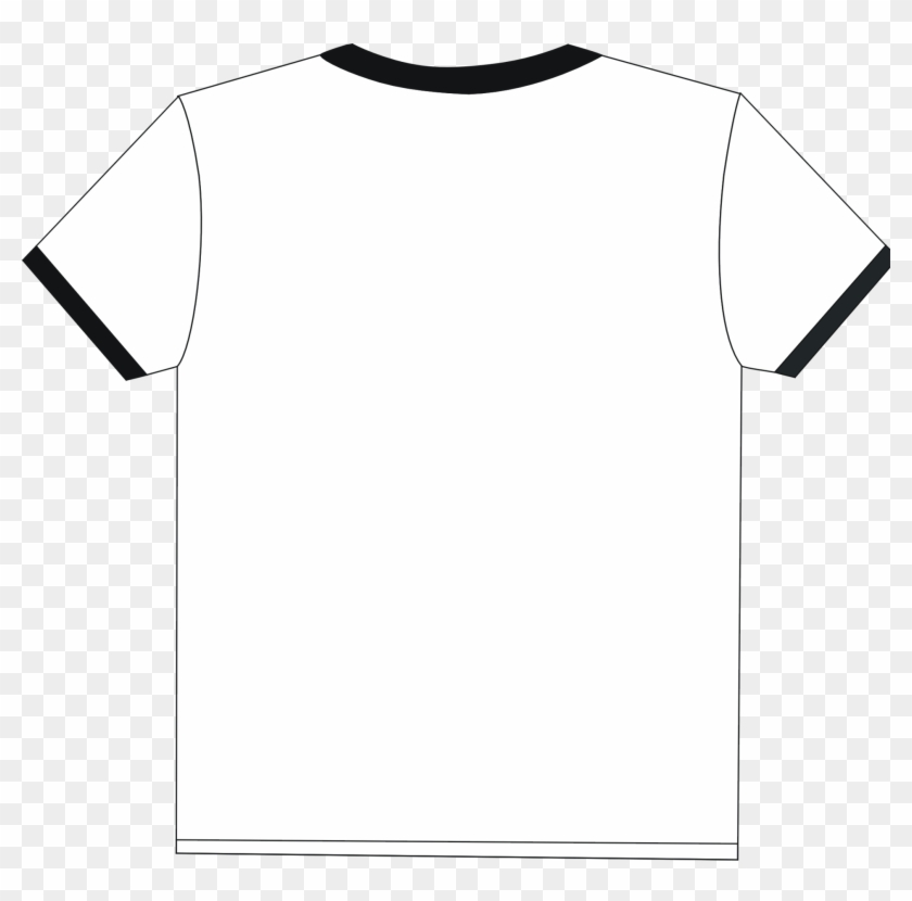 White Shirt Clip Art Design Medium Size - Active Shirt #990603