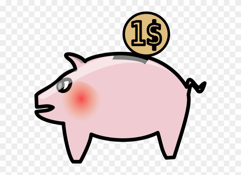 Piggy Bank Derivative 4 Clip Art At Clker - Clip Art For Savings #990662