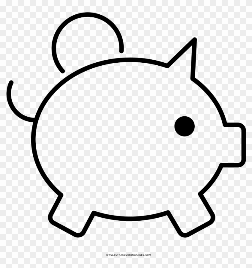 Piggy Bank Coloring Page - Drawing #990701