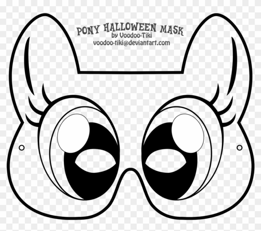 Pony Halloween Mask By Voodoo-tiki - Printable My Little Pony Mask #990886