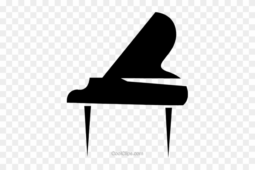 Grand Piano Royalty Free Vector Clip Art Illustration - Airplane #991225