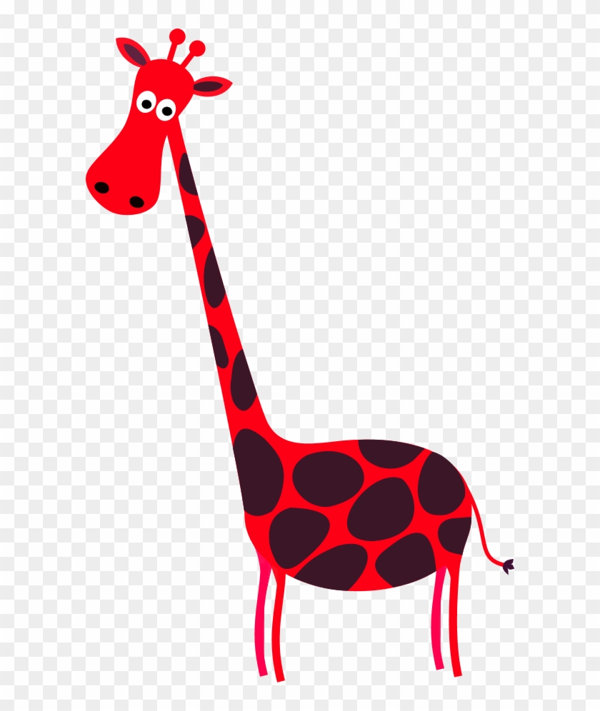 Vector Clip Art - Blue Giraffe #991350