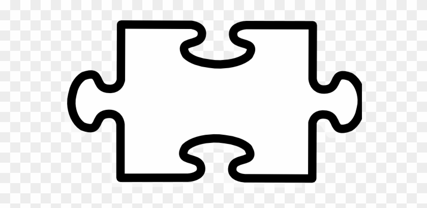 Latest Puzzle Piece Coloring Page Test Clip Art At - Jigsaw Piece Black And White #991377