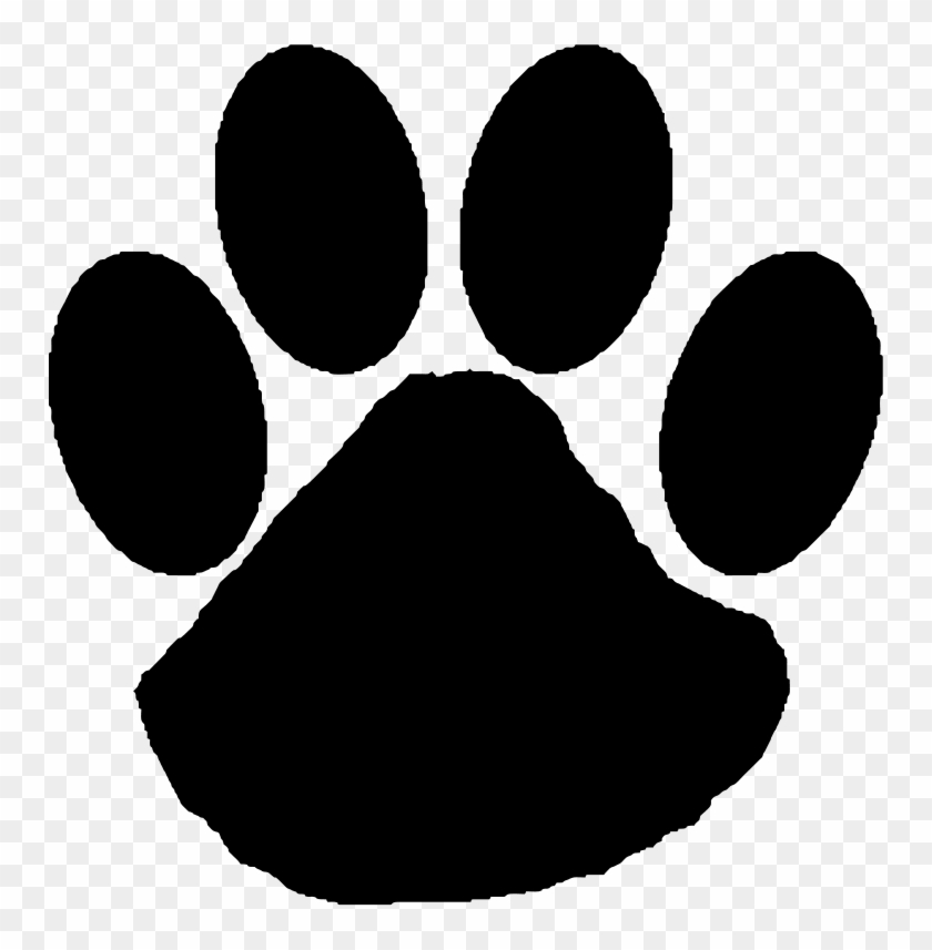 Wildcat De La Pata De Clip Art - Wildcat Paw Print Clip Art #991452