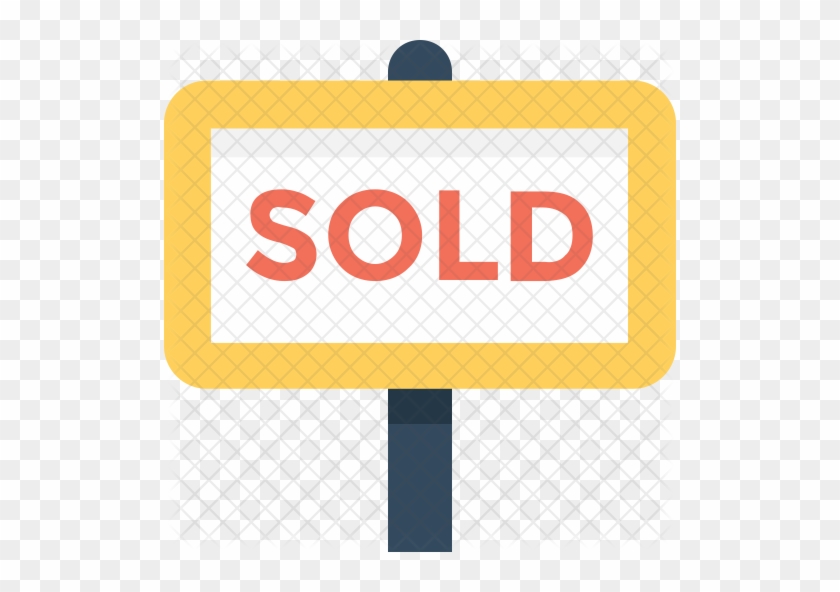 Sold Sign Board Icon - Sign #991572