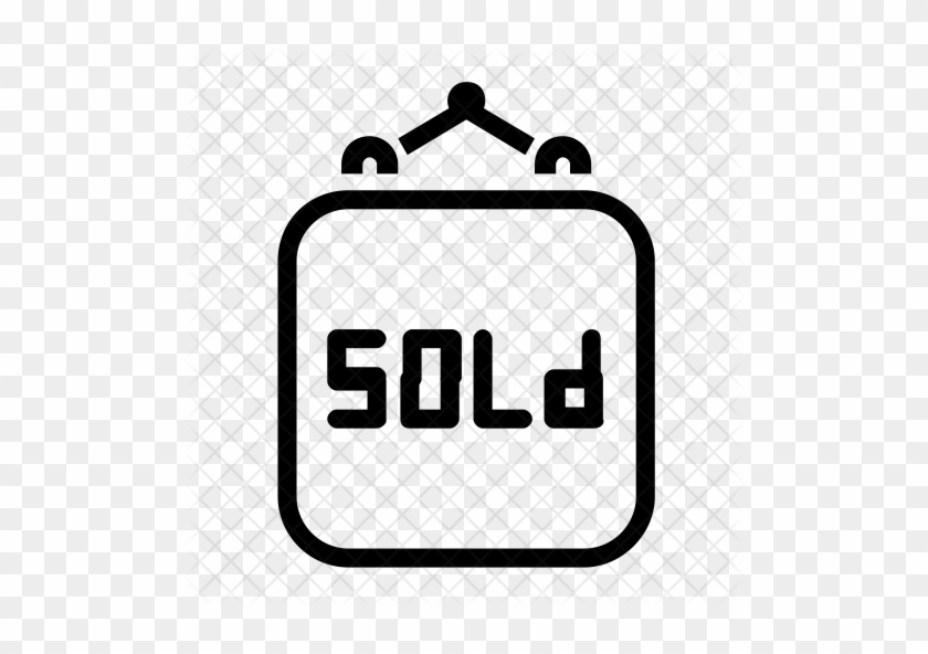 Sold Board Icon - Sign #991580