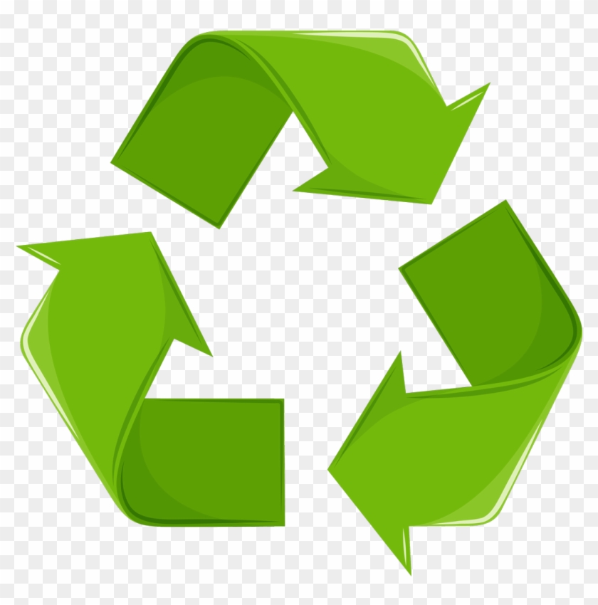 Two Recycling/sold Waste Centers At No Charge - Waste Recycling Symbol #991643