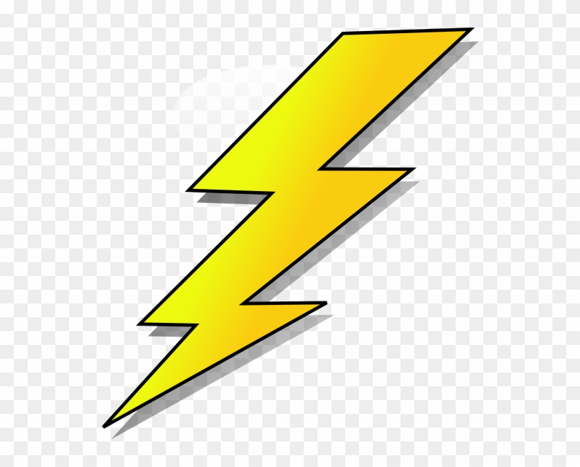 Lightening Clip Art At Clker - Black And White Lightning Bolt #991661