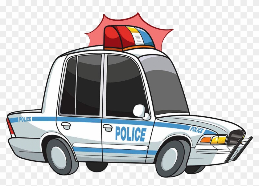 Police Car Car Chase - Cartoon Police Car Png #991674