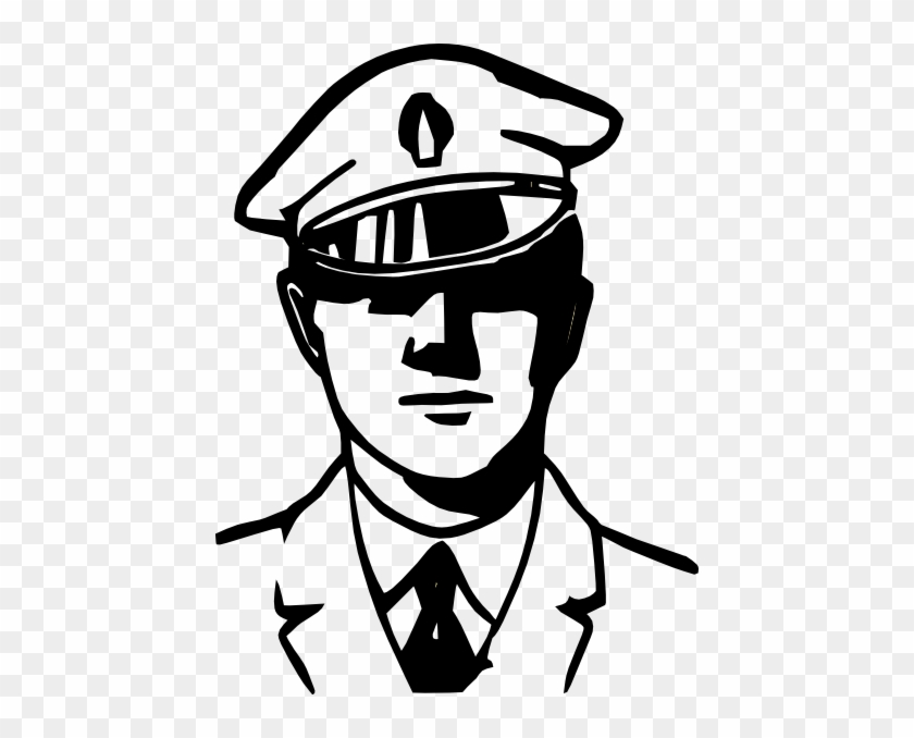 Police Officer Badge Clipart - Police Black And White #991682