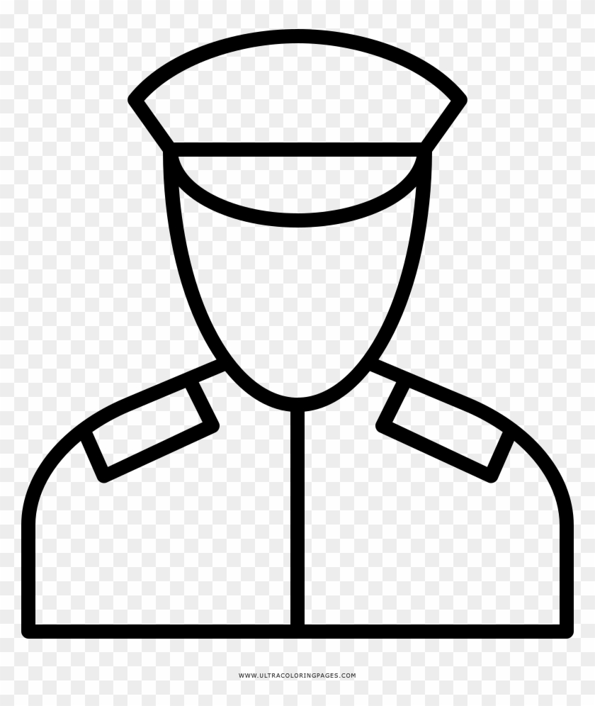 policeman hat coloring pages