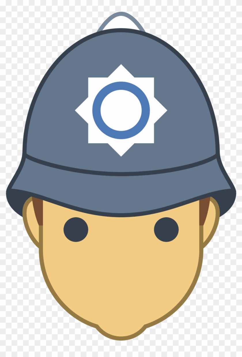 British Police Officer Icon - Cartoon #991804