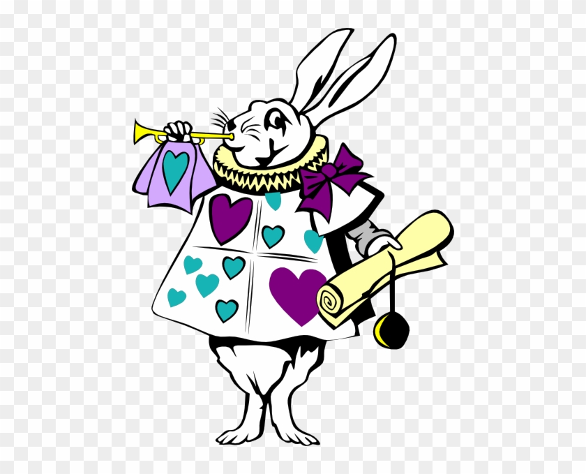 White Rabbit Clip Art - Alice In Wonderland Rabbit #991841