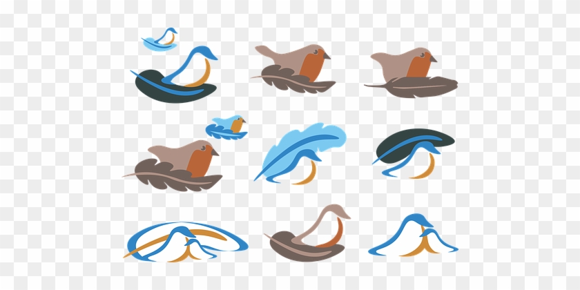 Logo, Bird, Cute, Cartoon, Sleek, Simple - Bird #991863