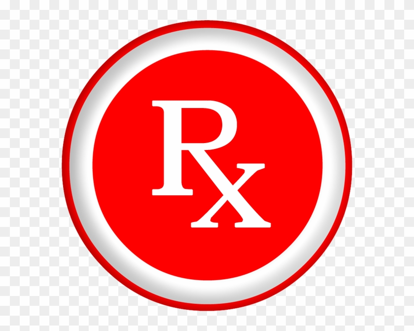 Rx Symbol White Red Button - Rx Pharmacy Symbol #991877