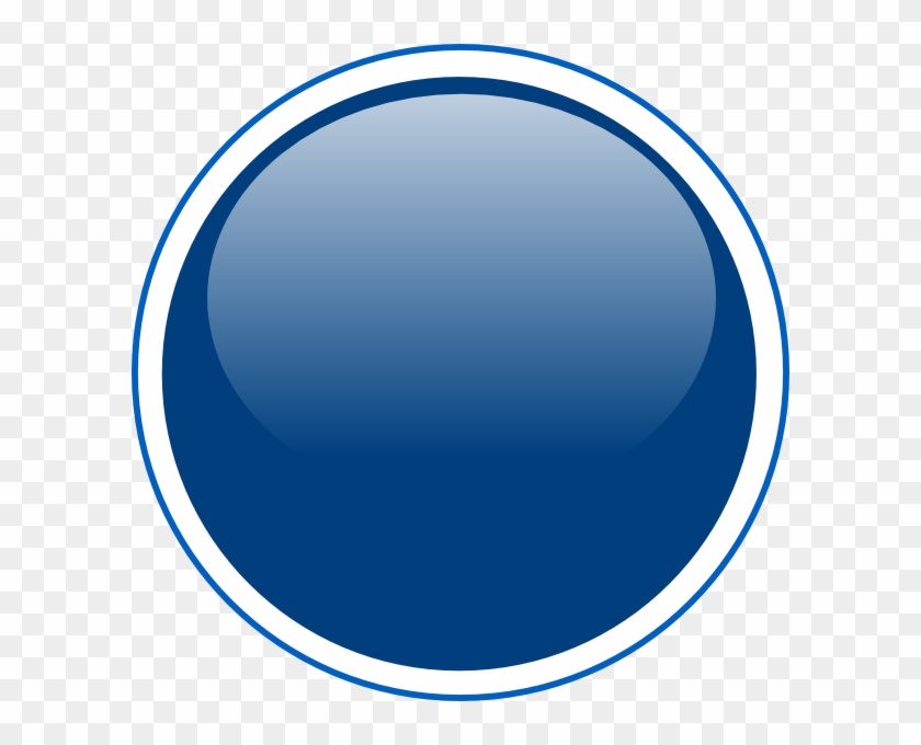 Glossy Blue Circle Button Clip Art At Clker - Icon Button Blue #991879