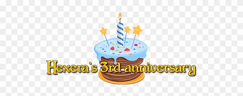 Today Hexera Is Celebrating It's 3rd Anniversary - Birthday Cake #991935