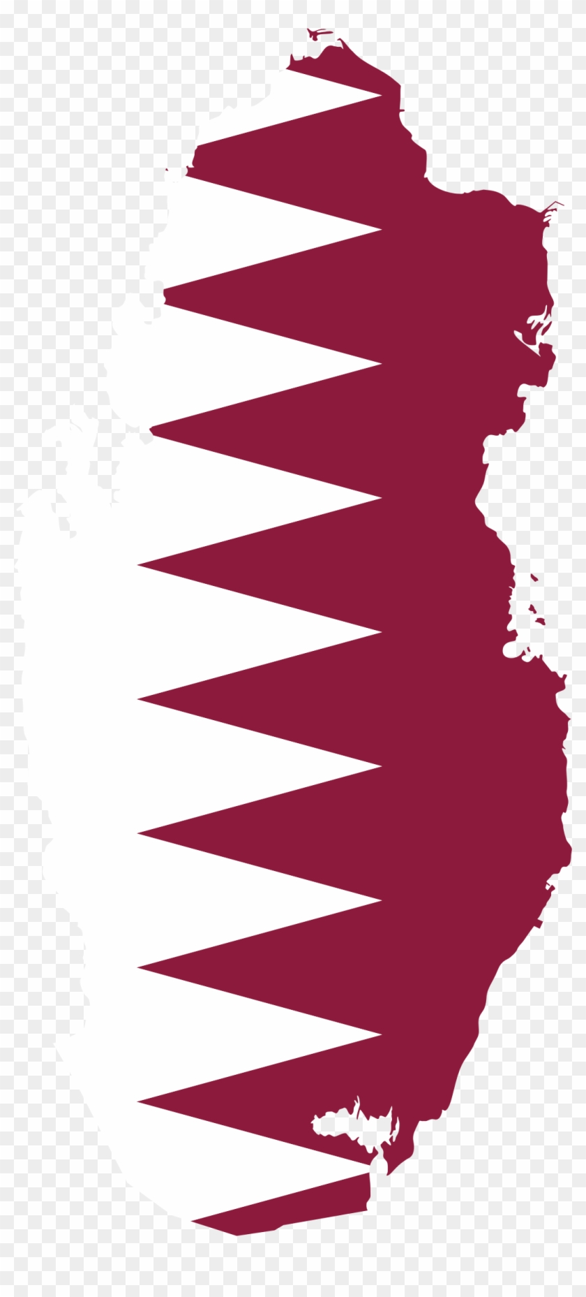 Map Flag - Qatar Map Clipart #992124