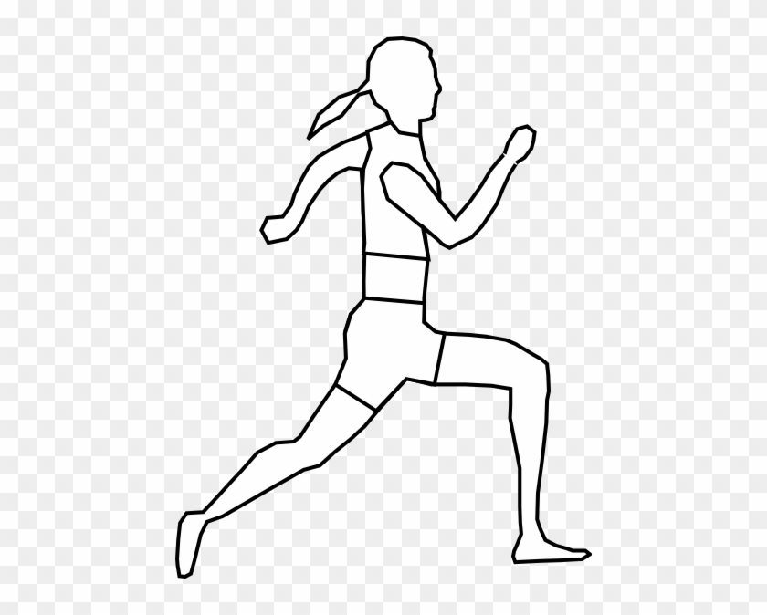 White Runner Clip Art - Runner Drawing #992132