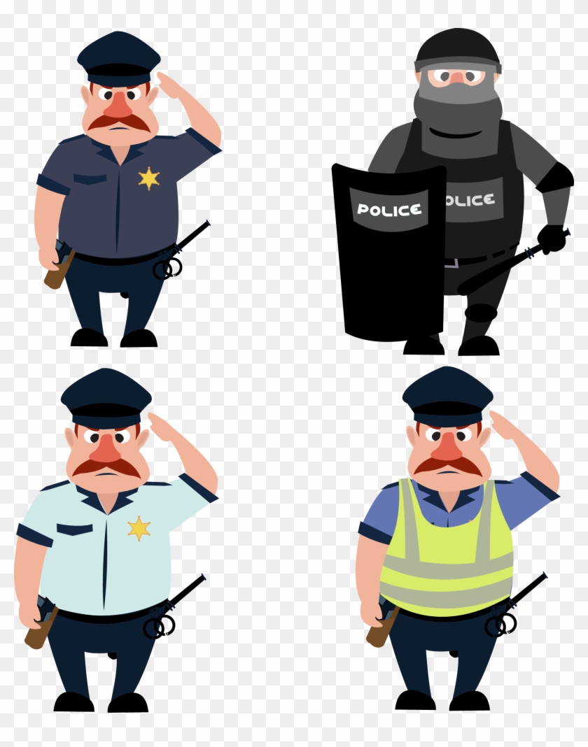 Euclidean Vector Cartoon Icon - Guard Cartoon #992246