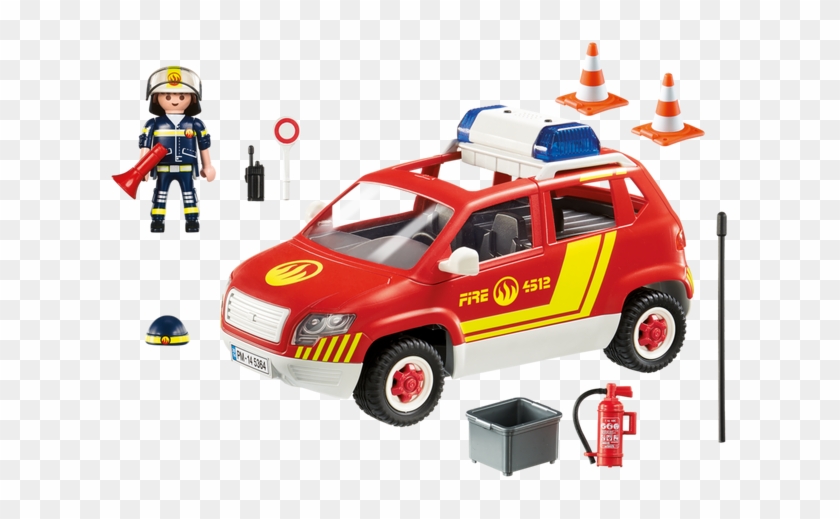 Share Me - Playmobil Fire Chief Car #992281