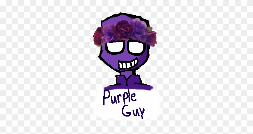 Purple Guy Flower Crown Icon Thing By Trash Panda - Illustration #992317