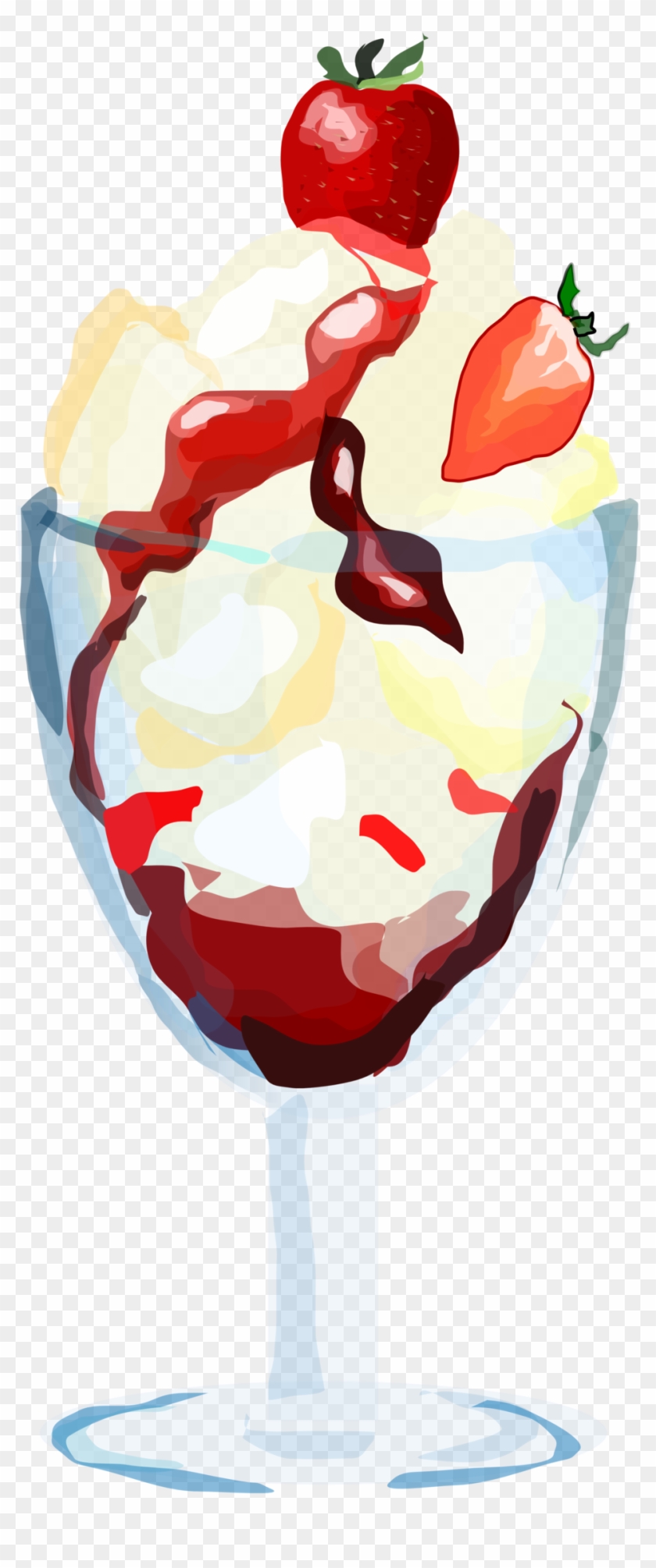 Strawberry Sundae - Ice Cream Sundae Clipart #992452