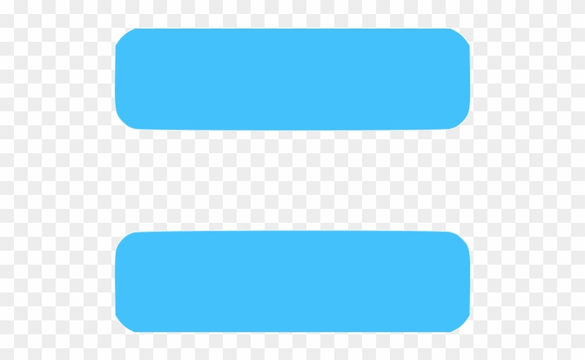 Caribbean Blue Equal Sign 2 Icon - Equal To Sign Clipart #992544