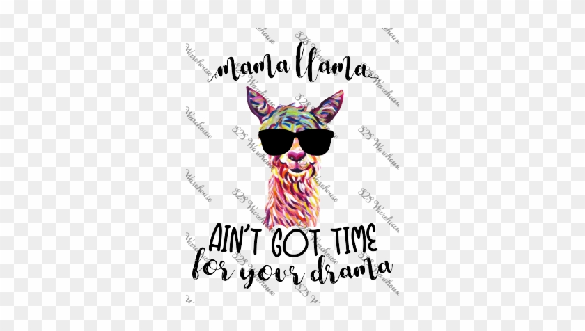 Mama Llama No Drama - T-shirt #992550