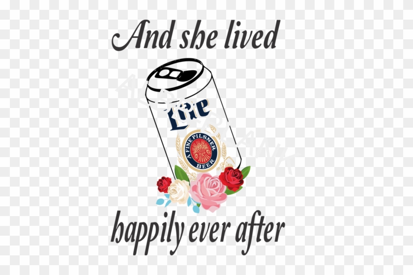 And She Lived Happily Ever After - Miller Lite Throwback A Fine Pilsner Beer Can Holder #992597