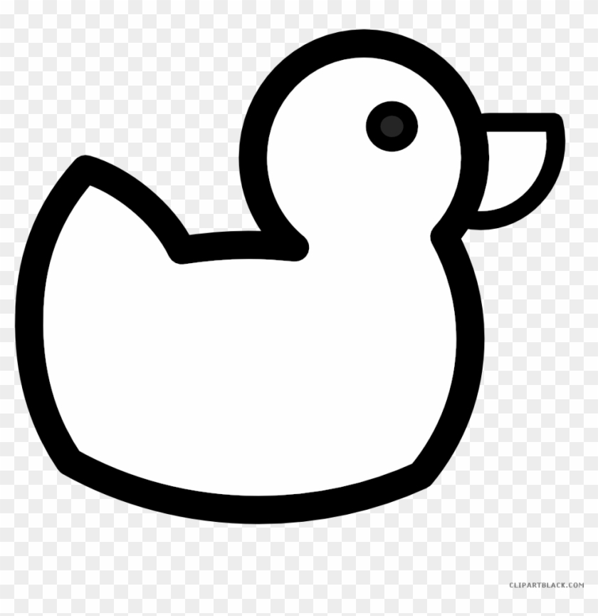 Black And White Rubber Duck Animal Free Black White - Duck Coloring Pages #992599