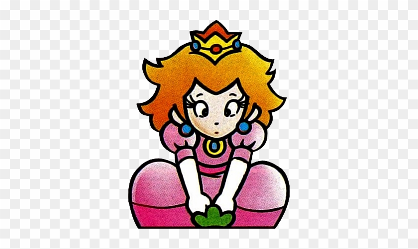 Artwork Of Peach Plucking A Vegetable From The Ground - Super Mario Bros. 2 #992701