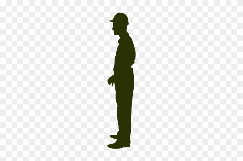 Construction Worker Standing Silhouette Transparent - Construction Worker #992722